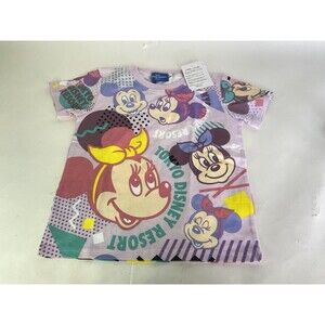 Tokyo Disney Resort Retro Minnie Mouse T-Shirt Toddler Girls US 3-4 Size 100